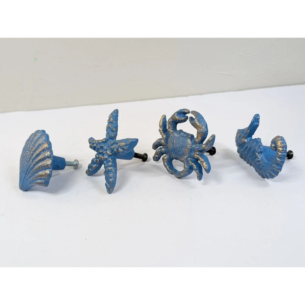 Merchware Nautical Cast Iron Drawer Pulls Set‎ Of Four